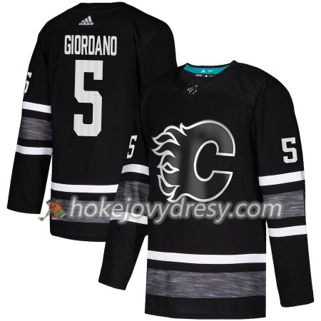 Pánské Hokejový Dres Calgary Flames Mark Giordano 5 Černá 2019 NHL All-Star Adidas Authentic